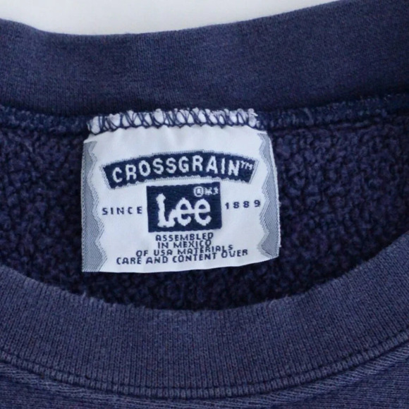 Vintage Lee Crossgreen Navy Seligman Arizona Embroidered Crew Neck Sweater - Picture 9 of 10